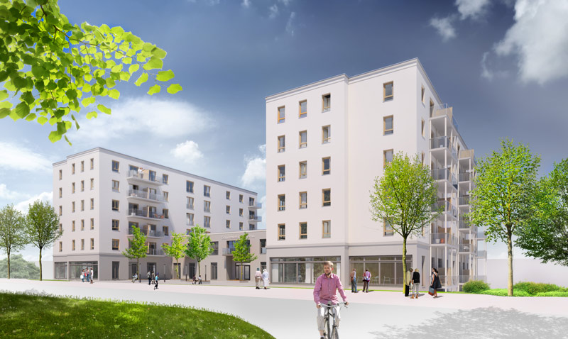 Wohnanlagenprojekte visualisierung pirna cottbus